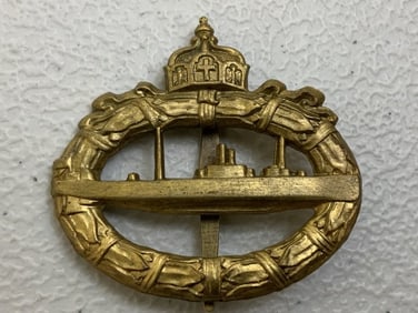 IMPERIAL GERMAN NAVY U-BOAT BADGE WWI