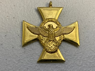 NAZI GERMANY POLICE 25 YEARS LONG SERVICE MEDAL