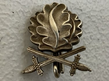 WWII GERMANY GODET OAKLEAVES WITH SWORDS TO THE KNIGHTS CROSS OF THE IRON CROSS 1939 900 SILVER