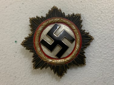 NAZI GERMANY 1941 GERMAN CROSS IN SILVER