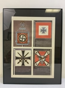 GERMANY THIRD REICH FRAMED ARTWORK PRINT