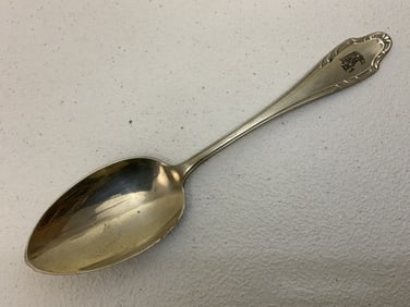 GERMANY THIRD REICH WELLNER ALPACCA SS MARKED DINNER SPOON