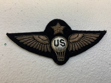 WWI US BALOON PILOT EMBROIDERED WINGS