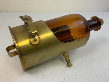 WWI UK BRITISH SOMME 1917 TRENCH ART WHISKY BOTTLE