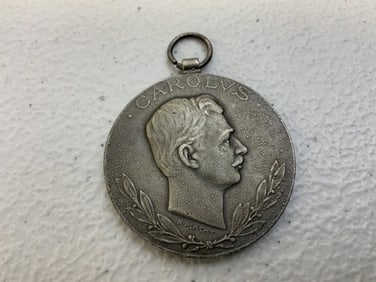 WWI AUSTRIA HUNGARY EMPIRE WOUND MEDAL LAESO MILITI KARL I