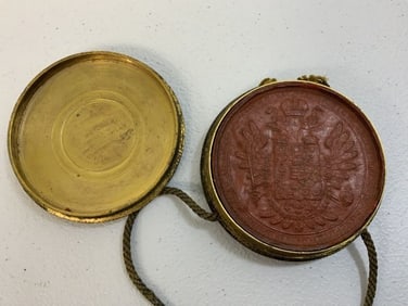 IMPERIAL AUSTRIA HUNGARY EMPEROR FRANZ JOSEPH I OFFICIAL SEAL