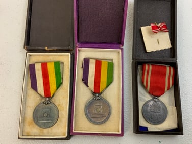 IMPERIAL JAPAN JAPANESE WWI WWII MEDALS LOT OF 3