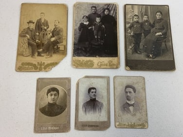 ANTIQUE IMPERIAL RUSSIA LOT OF STUDIO PHOTOS CARDS