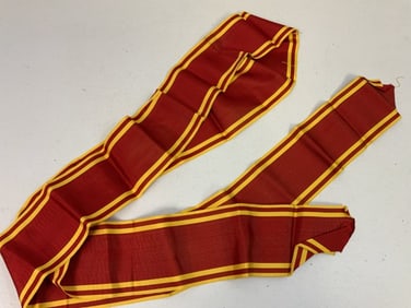 USSR ORDER OF LENIN RECEPIENT FUNERAL SASH WIDE RIBBON