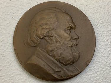 USSR KARL MARKS BRONZE 1960 MEDAL LENINGRAD STATE MINT
