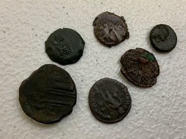 LOT OF ANCIENT GREECE AND ROMAN COINS