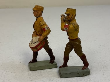 GERMAN NAZI PERIOD LINEOL / ELASTOLIN TOY SOLDIERS SA BROWN SHIRT