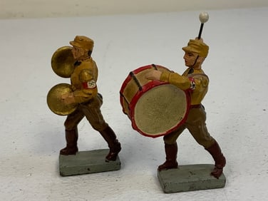 GERMAN NAZI PERIOD LINEOL / ELASTOLIN TOY SOLDIERS SA BROWN SHIRT