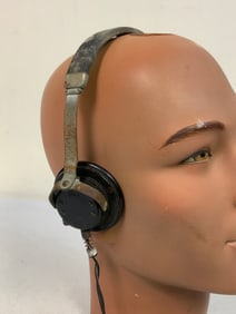 WWII GERMAN RADIO OPERATORS OR PANZER HEADPHONES HEADSET 1941