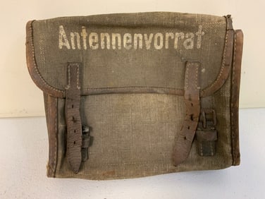 WWII GERMAN LUFTWAFFE CANVAS ANTENNA BAG