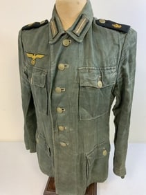 WWII GERMAN NAVY KRIEGSMARINE SUMMER TROPICAL COASTAL ARTILLERY TUNIC