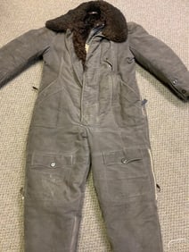 RARE WWII GERMAN LUFTWATTE PROTECTIVE WINTER FLIGHT SUIT