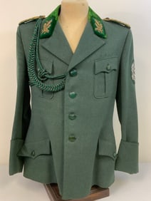 NAZI GERMANY HIGH RANKING DEUTSCHE JÄGERSCHAFT HUNTING ASSOCIATION UNIFORM TUNIC