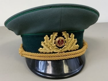 VINTAGE COLD WAR ERA EAST GERMAN DDR POLICE VOPO GENERAL VISOR CAP