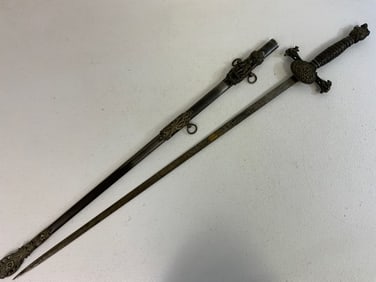 ANTIQUE US FRATERNAL MASONIC DRESS AND CEREMONIAL SWORD