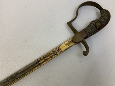 IMPERIAL GERMANY DAMASCUS BLADE OFFICER PRESENTATION SWORD 1898