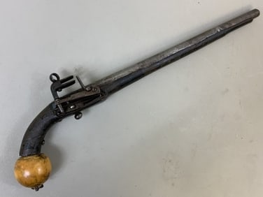 ANTIQUE RUSSIAN CAUCASIAN MIQUELET PISTOL CIRCASSIAN