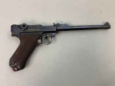 WWI IMPERIAL GERMAN DWM 1917 P08 ARTILLERY LUGER PISTOL