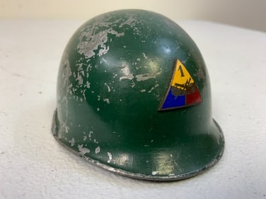 WWII US ARMY ARMORED TROOPS MINIATURE HELMET