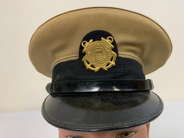 USA US COAST GUARD OFFICER VISOR CAP