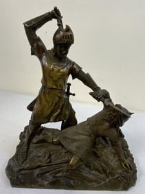ANTIQUE HIGH QUALITY 19th CENTURY GERMAN BRONZE STATUE
