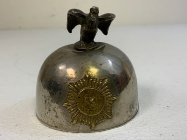 ANTIQUE IMPERIAL GERMANY MILITARY PICKELHAUBE HELMET INK WELL TOP