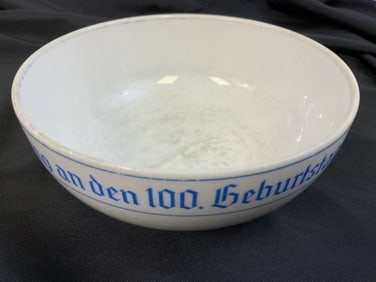 GERMANY THIRD REICH FERDINAND VON ZEPPELIN 1838-1938 COMMEMORATIVE PORCELAIN BOWL