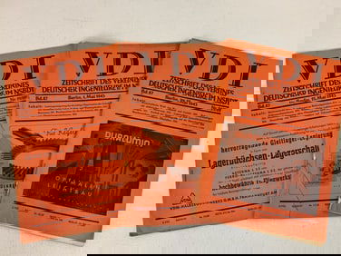 GERMANY THIRD REICH 1943 VDI PUBLICATION MAGAZINE LOT OF 3