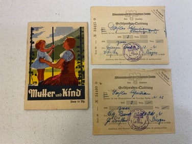 GERMANY THIRD REICH MUTTER UND KIND PUBLICATION AND DOCUMENTS