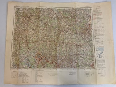 GERMANY THIRD REICH MILITARY MAP