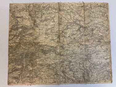 GERMANY THIRD REICH MILITARY MAP OF CZECHOSLOVAKIA