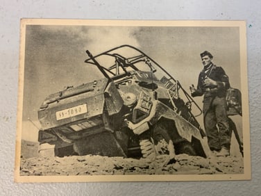 GERMANY THIRD REICH WAFFEN SS  POSTCARD