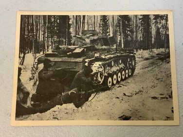 GERMANY THIRD REICH WAFFEN SS  POSTCARD