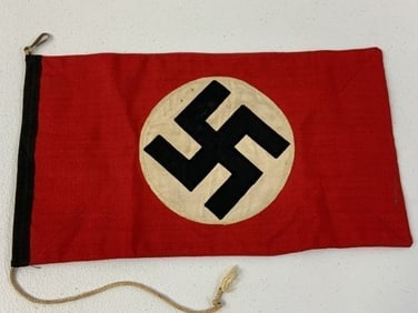 NAZI GERMANY EARLY SS CAR PENNANT FLAG