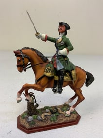 RUSSIA HANDPAINTED LEAD PETER THE GREAT ON HORSE