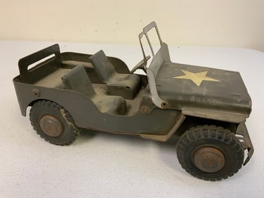 VINTAGE MARX MAR TOYS JEEP WILLYS METAL MODEL