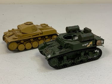 WWII GERMAN AND USA  TANK  MODELS CUSTOM DETAILED