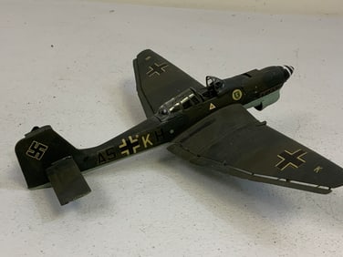 WWII GERMAN PLANE MODEL CUSTOM DETAILED