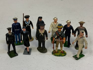 LOT OF PAINTED LEAD TOY SOLDIERS - USA