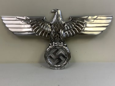 GERMANY THIRD REICH LARGE RAILROAD TYPE ALUMINUM EAGLE