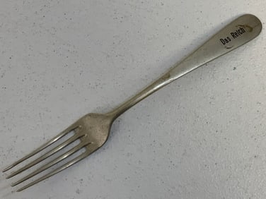 GERMANY THIRD REICH ALPACCA DAS SS REICH MARKED DINNER FORK