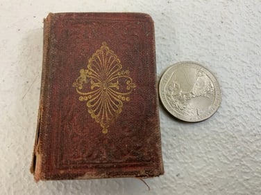 ANTIQUE MINIATURE BOOK DEW DROPS C. 1860
