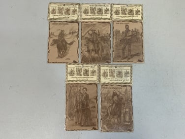 OLD WEST GUNFIGHTERS COLLECTIBLE SERIES POSTCARDS