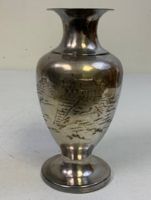 VINTAGE ASIAN SILVER VASE
