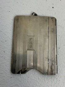 ANTIQUE SILVER  ART NOUVEAU MATCH SAFE SPRING LOADED SYSTEM